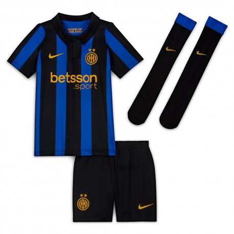 Nike Inter Completo Calcio Neonato Home 26 27 Blu Nero Bambino