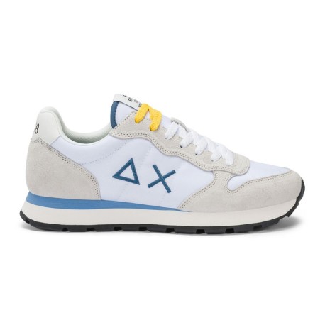 Sun 68 Tom Solid Nylon Bianco Avio - Sneakers Uomo