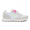 Sun 68 Ally Solid Nylon Bianco Fucsia Fluo - Sneakers Donna