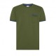 Sun 68 T-Shirt Piquet Smallstripe Verde Uomo