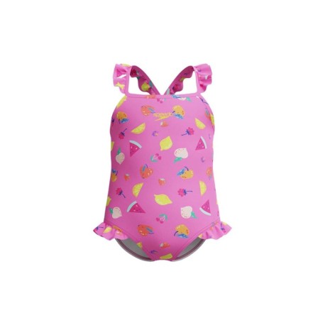 Speedo Costume Intero Piscina Neonato Print Frill Flamingo Bambina