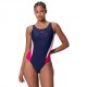 Speedo Costume Intero Piscina Colorblock Splice Peacoat Rosa Donna