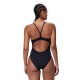 Speedo Costume Intero Piscina Endurance Logo Thinstrap Antracite Donna