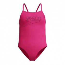 Speedo Costume Intero Piscina Endurance Thinstrap Rosa Bambina