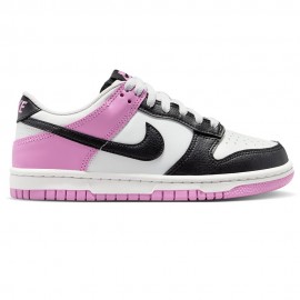 Nike Dunk Low Gs Bianco Rosa Nero - Sneakers Bambina