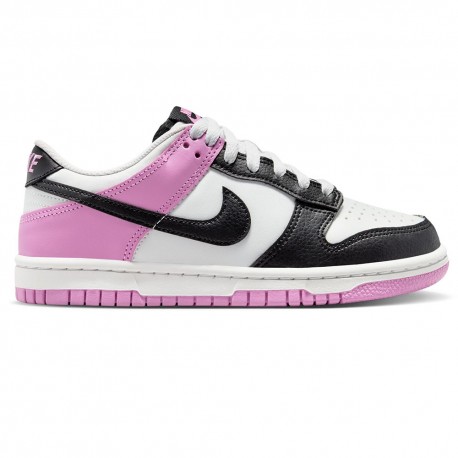 Nike Dunk Low Gs Bianco Rosa Nero - Sneakers Bambina