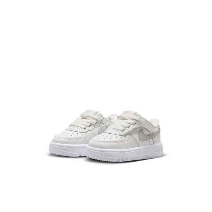 Nike Force 1 Low Ess+ Easyon Td Bianco Grigio - Sneakers Bambino