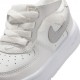 Nike Force 1 Low Ess+ Easyon Td Bianco Grigio - Sneakers Bambino