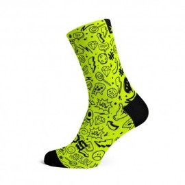 Sox Calze Ciclismo Doodle Fluo