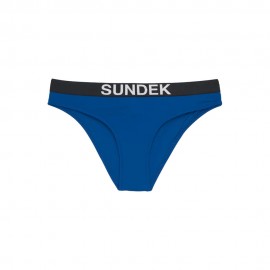 Sundek Costume Slip Logo Parlato Blu Donna
