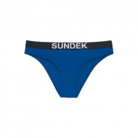 Sundek Costume Slip Logo Parlato Blu Donna