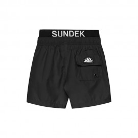 Sundek Costume Boxer Elastico Portalogo Nero Bambino