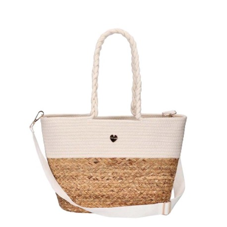 Hat You Borsa Mare Con Pochette Mare Bianco