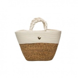 Hat You Borsa Mare Con Pochette Mare Removibile Bianco