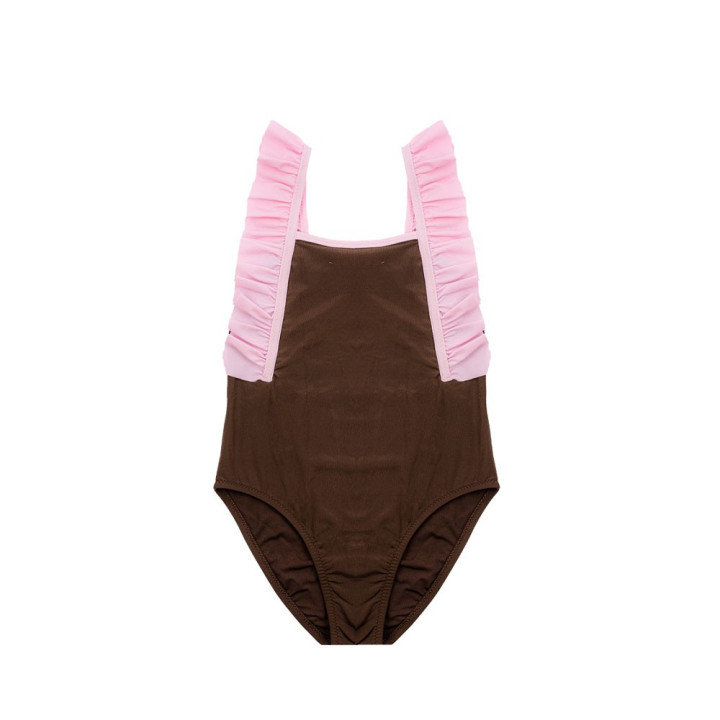 Island Coco Costume Intero Con Rouches Moro Bambina