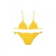 Island Coco Bikini Triangolo Con Frou E Costume Slip Fiocchi Giallo  Bambina