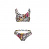 Arena Bikini Bralette Fantasia Graffiti Bianco Bambina