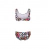 Arena Bikini Bralette Fantasia Graffiti Bianco Bambina