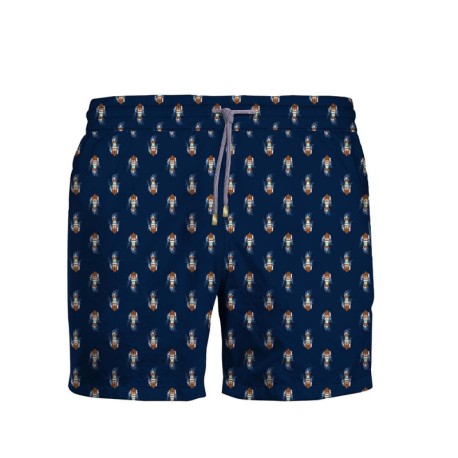 Zeybra Costume Boxer Fantasia Boat Blu Uomo