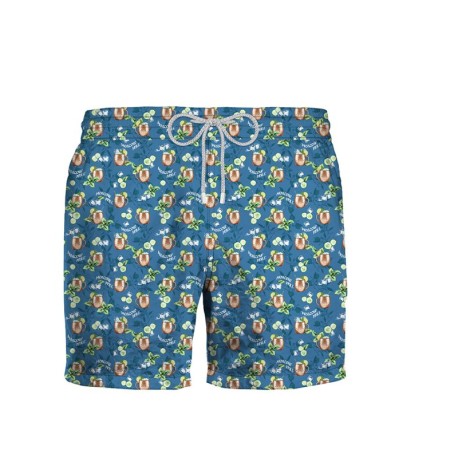 Zeybra Costume Boxer Fantasia Cocktail Azzurro Uomo