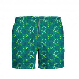 Zeybra Costume Boxer Fantasia Racchette Verde Uomo