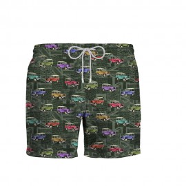 Zeybra Costume Boxer Fantasia Safari Verde Uomo