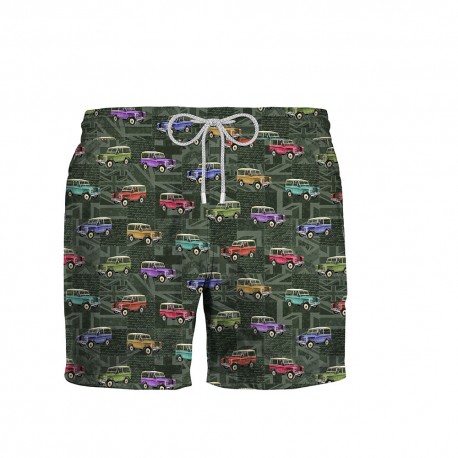 Zeybra Costume Boxer Fantasia Safari Verde Uomo