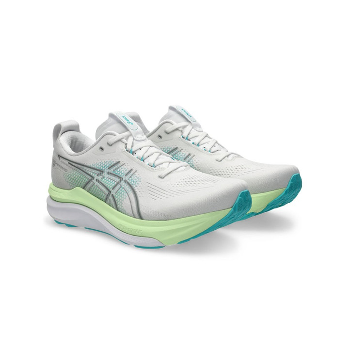Asics Gel Kayano 33 Bianco Energy Aqua - Scarpe Running Uomo