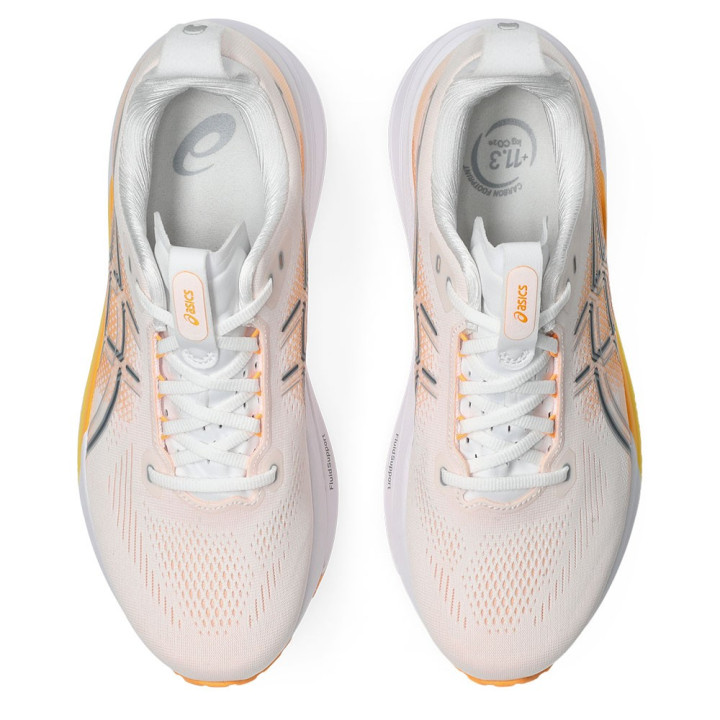 Asics Gel Kayano 33 Bianco Energy Aqua - Scarpe Running Uomo