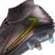 Nike Phantom 6 High Elite Fg Lv8 Grigio Oro Nero - Scarpe Da Calcio Uomo