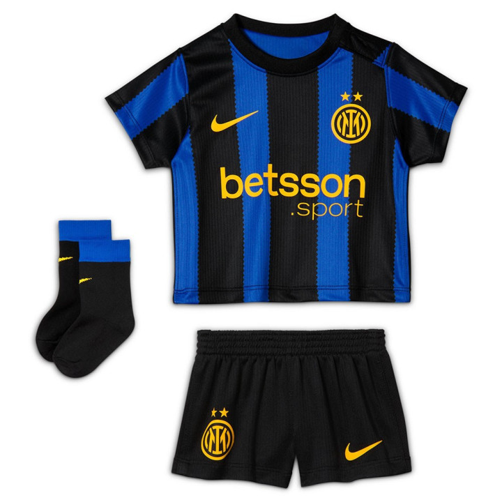 Nike Set Infant Inter Home 26 27 Blu Nero Oro Bambino
