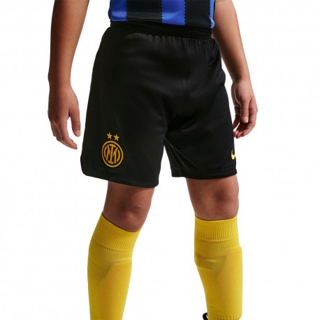 Nike Pantaloncini Calcio Inter Home 26 27 Nero Oro Bambino