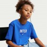 Nike Maglia Maniche Corte Inter Express Lyon Blu Bambino