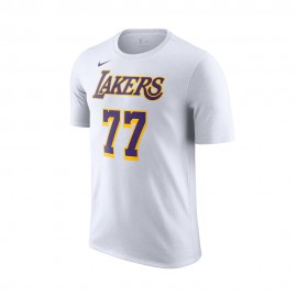 Nike Luka Doncic Los Angeles Lakers Maglia Basket Bianco Viola Uomo