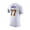 Nike Luka Doncic Los Angeles Lakers Maglia Basket Bianco Viola Uomo