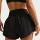 Nike Pantaloncini Running Tempo Swoosh Nero Bianco Donna