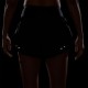 Nike Pantaloncini Running Tempo Swoosh Nero Bianco Donna