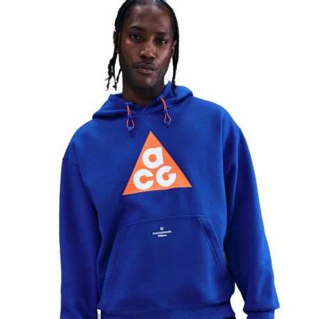 Nike Felpa Calcio Inter Express Blue Arancio Uomo