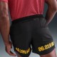 Nike Pantaloncini Running City Marathon Stride 5" Nero Uomo