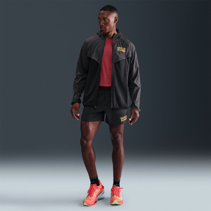Nike Pantaloncini Running Berlin Marathon Stride 5" Nero Uomo
