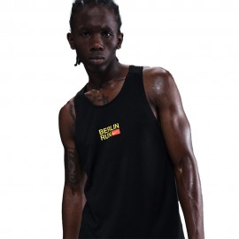 Nike Canotta Running City Marathon Stride Nero Uomo