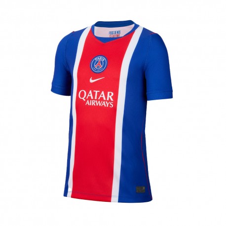 Nike Maglia Maniche Corte Psg Home 26 27 Blu Bianco Rosso Bambino