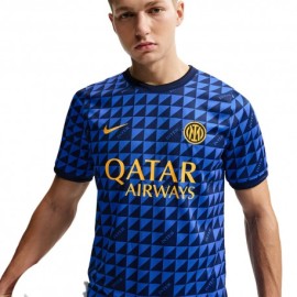 Nike Maglia Maniche Corte Inter Pre-Match Home Blu Bianco Uomo
