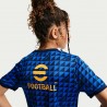 Nike Maglia Maniche Corte Inter Pre Match Blu Nero Oro Bambino