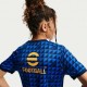 Nike Maglia Maniche Corte Inter Pre Match Blu Nero Oro Bambino