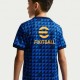 Nike Maglia Maniche Corte Inter Pre Match Blu Nero Oro Bambino
