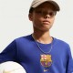 Nike Fc Barcelona Maglia Maniche Corte Crest Deep Blu Bambino