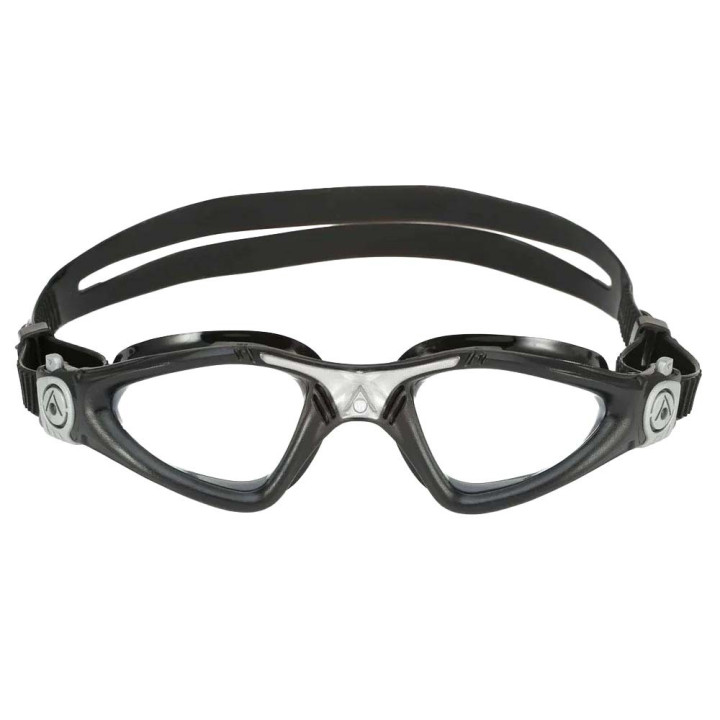 Aquasphere Occhialini Nuoto Kayenne Clear Lens Nero Argento Uomo
