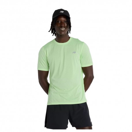 New Balance T-Shirt Running Athlerics Afterglow Uomo