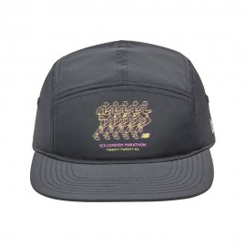 New Balance Cappellino Running 5 Panel London Edition Nero